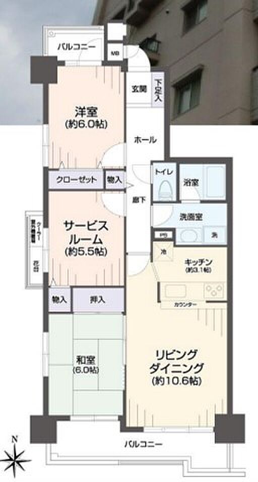 マルベリー尾西(3LDK) 10階/1001の間取り図