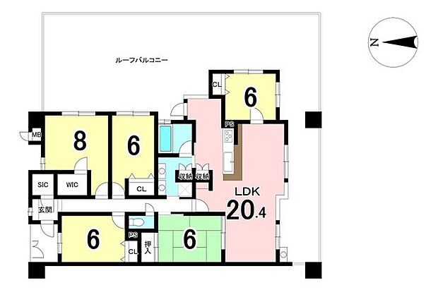 ロフティ春日井II(5LDK) 6階の内観