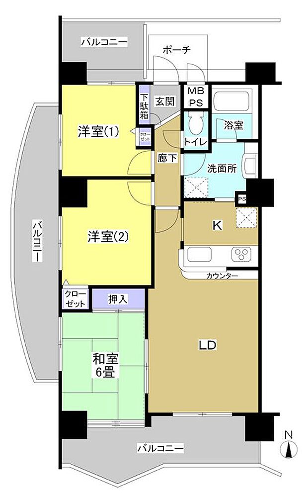 浜松ダイカンプラザスポーツメント(3LDK) 3階の内観