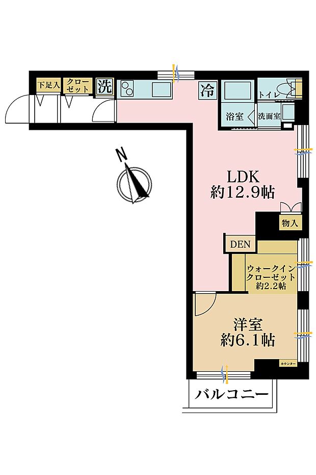 セブンスターマンション西五反田の間取り