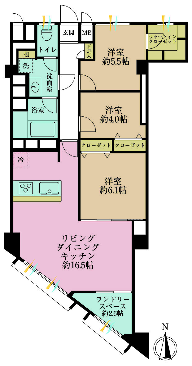 目白が丘マンションの間取り