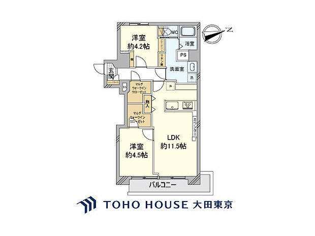 プチモンド新宿の間取り