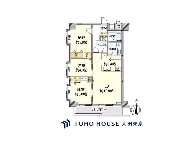 ライオンズマンション川崎第10の間取り