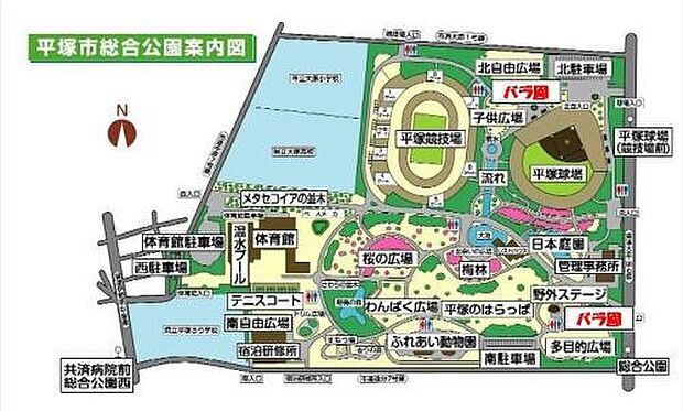 【公園】平塚市総合公園まで1104ｍ