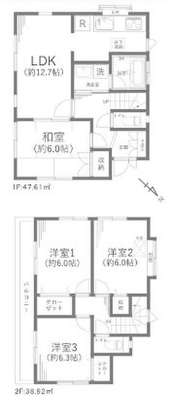 春日部市本田町1丁目　中古戸建(4LDK)の内観