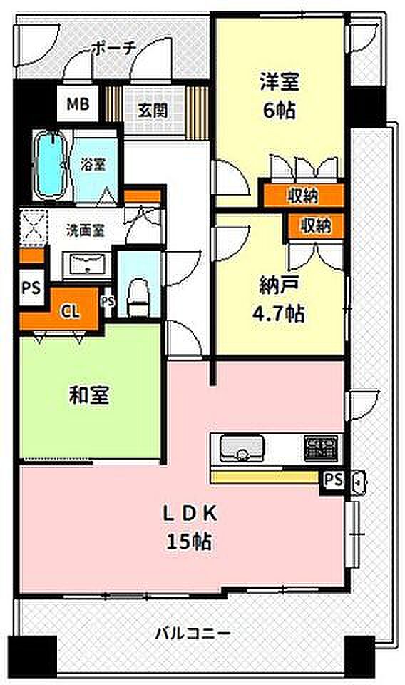 ヴァンデュール新大阪CityLife(2SLDK) 3階の間取り図