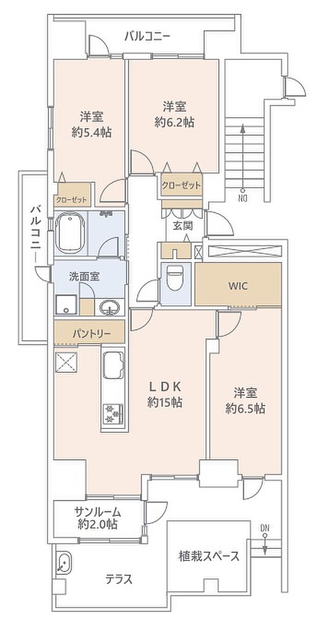 ウェルシティ横須賀ポートバレーヌ２番館　新規リフォーム中(3LDK) 1階/１０４号室の内観