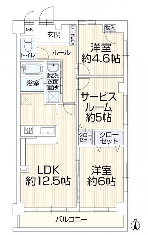 レゾン中央林間壱番館「中央林間」駅(2SLDK) 3階の内観