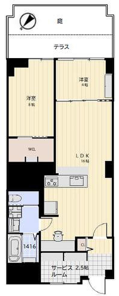 南平台セントラルハイツの間取り