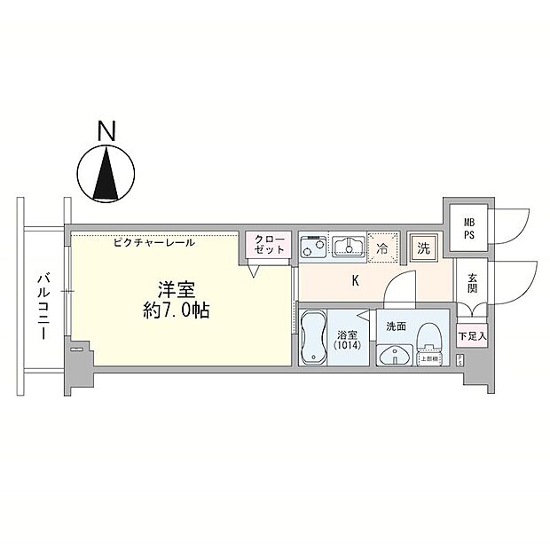 ステージグランデ蒲田(1K) 3階の内観