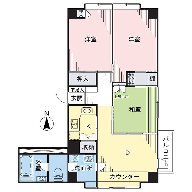 武蔵小杉サマリヤマンションの間取り