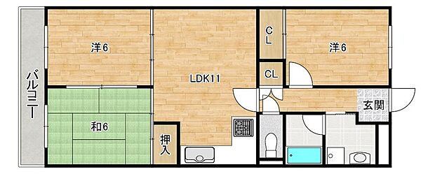 シーアイマンション千里中央(3LDK) 2階/207の内観
