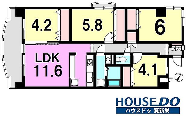 三井大曽根ハイツ(4LDK) 14階の内観