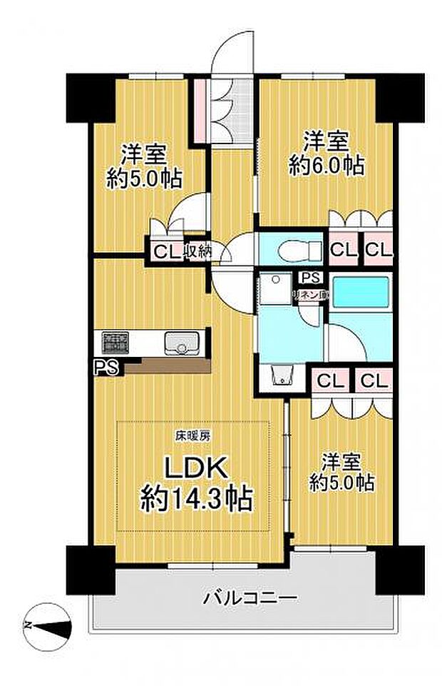 ファイン セントレオ シティの間取り