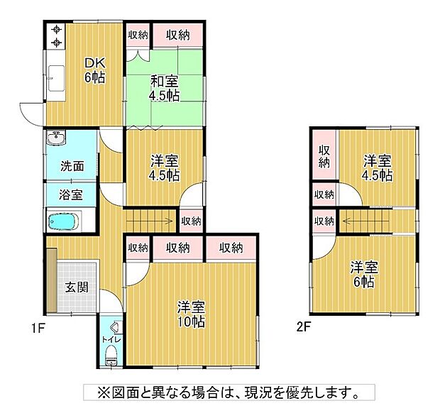 1階は生活スペースと3つのお部屋があります☆階段の上り下りが辛くなっても1階だけで生活が完結できます