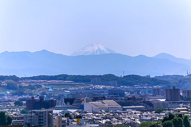 晴れた日には富士山も見えます（眺望は永続的に保証されるものではありません）