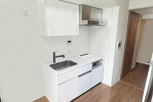 食洗機付きのシステムキッチン。CGで作成したリフォームイメージ写真