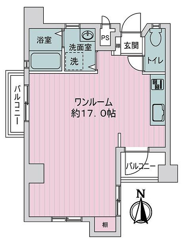 吾妻橋パーソナルハウス(1R) 5階の内観