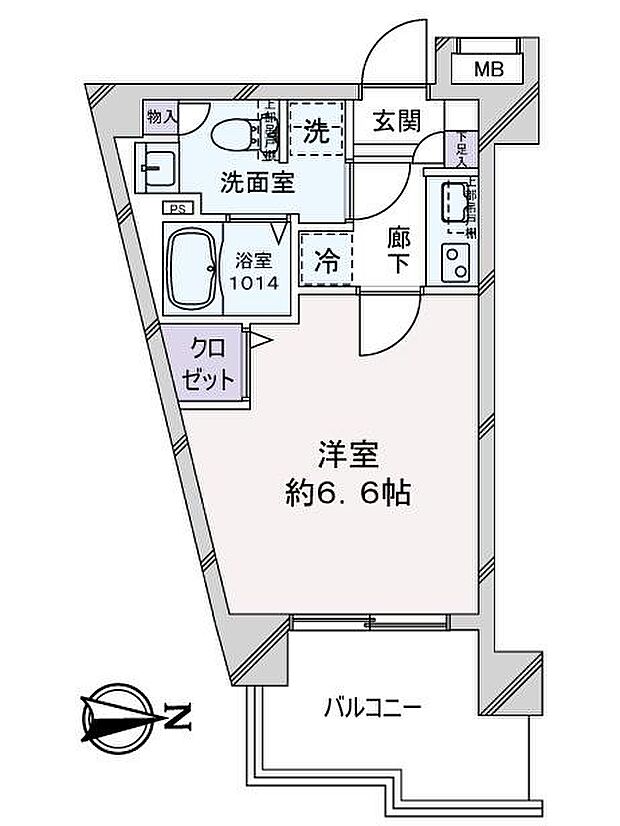 ＭＡＸＩＶ　西川口　ＡＺ　ＴＲＥ(1K) 7階の内観