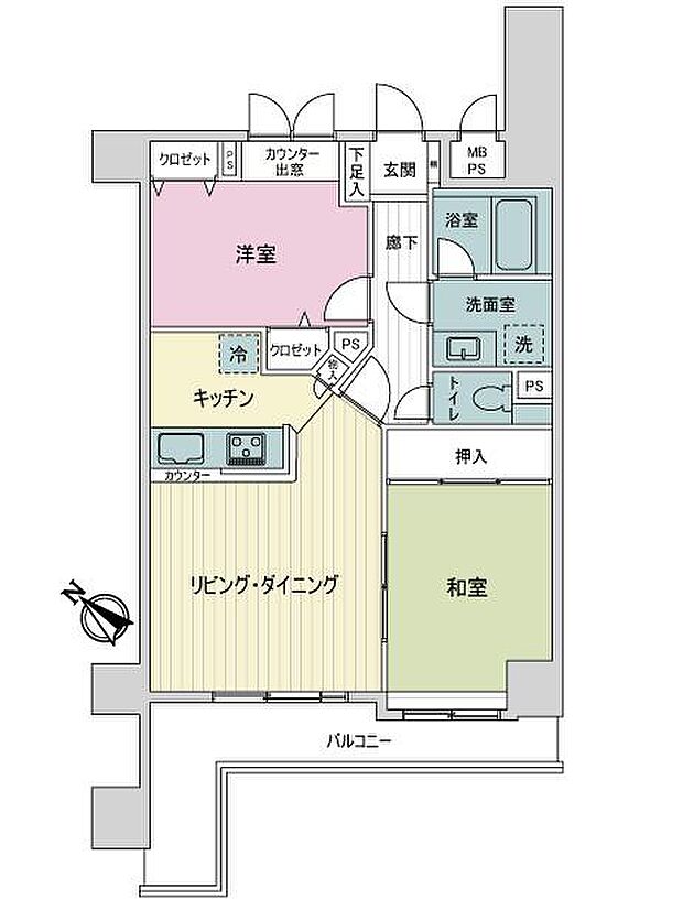 ライオンズマンション松戸第三(2LDK) 3階の内観