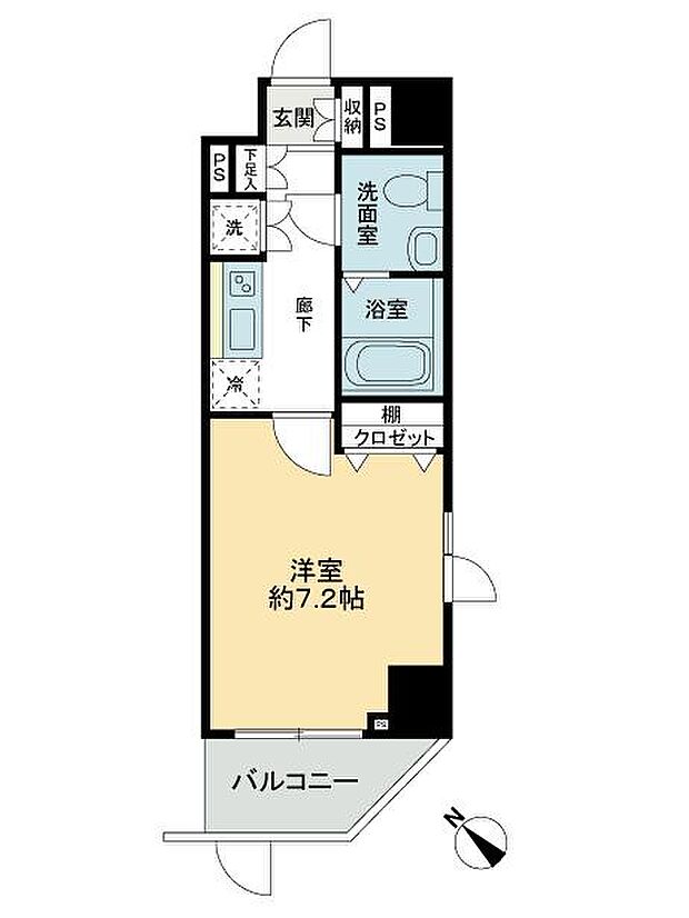 グランフォース横浜関内(1K) 5階の内観