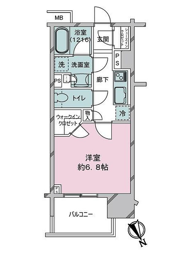 オープンレジデンシア名古屋駅ＴＨＥ　ＣＯＵＲＴ(1K) 5階の間取り図