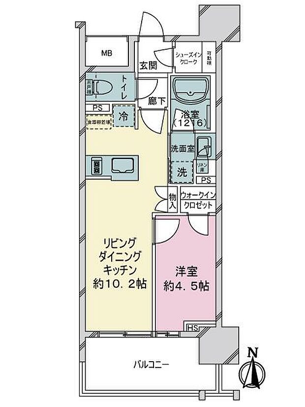 オープンレジデンシア名駅南ＴＨＥ　ＣＯＵＲＴ(1LDK) 8階の間取り図