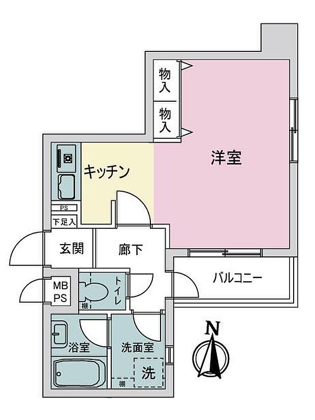 ライオンズマンション丸の内第3(1R) 3階の間取り図