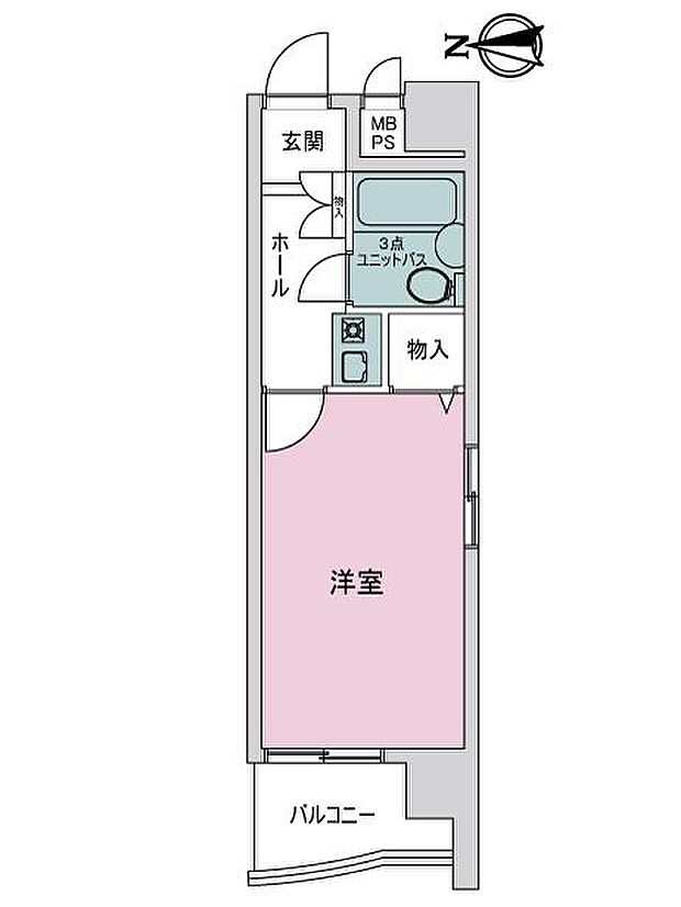 ライオンズマンション丸の内第6(1K) 7階の間取り図