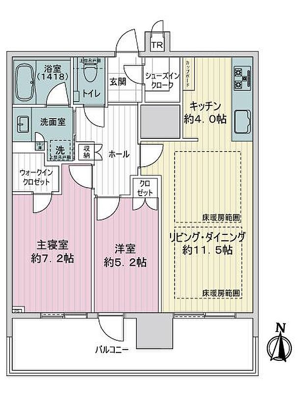 タワー・ザ・ファースト名古屋伏見(2LDK) 20階の内観