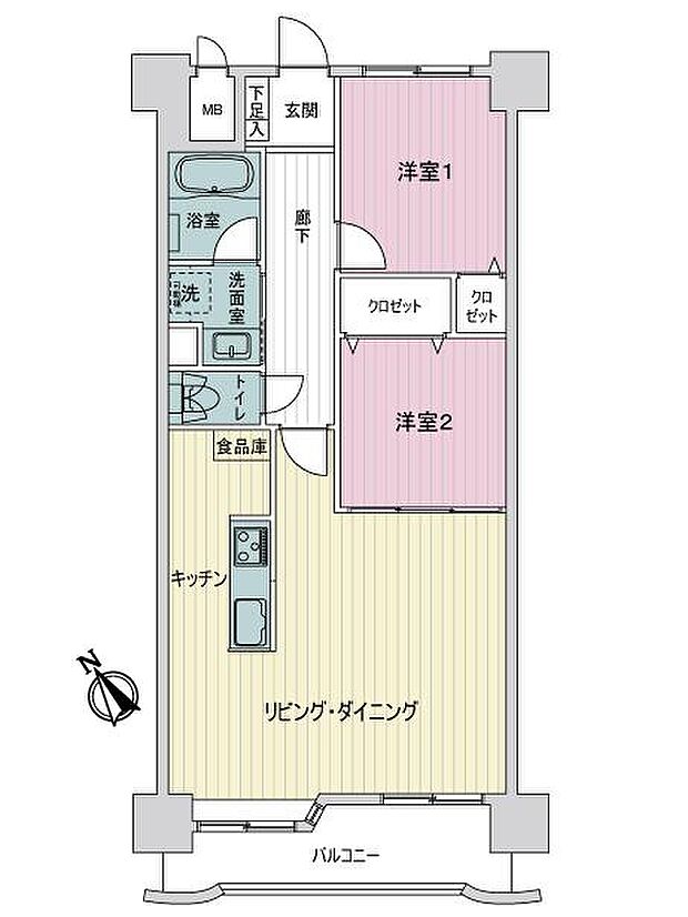 ライオンズマンション二軒茶屋の間取り