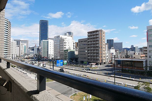 バルコニーからの眺望です（広島駅方面）眺望は永続的に保証できるものではありません