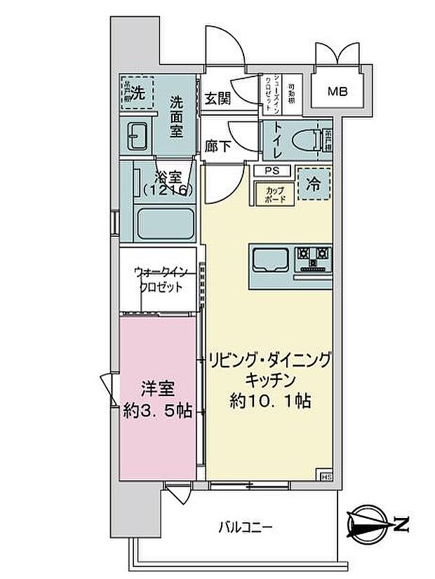 クレイシア・ヴァースクレイシア赤羽(1LDK) 2階の内観