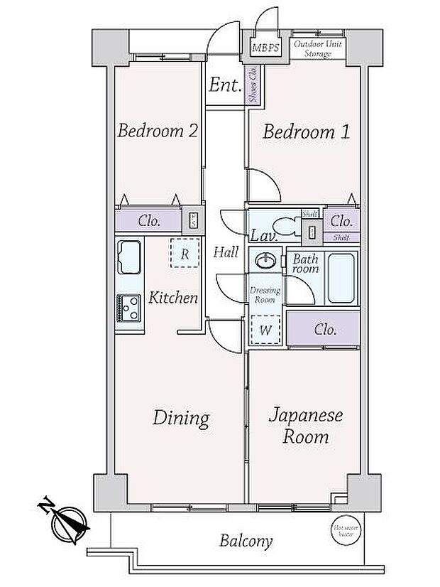 ライオンズマンション草加東(3DK) 5階の内観