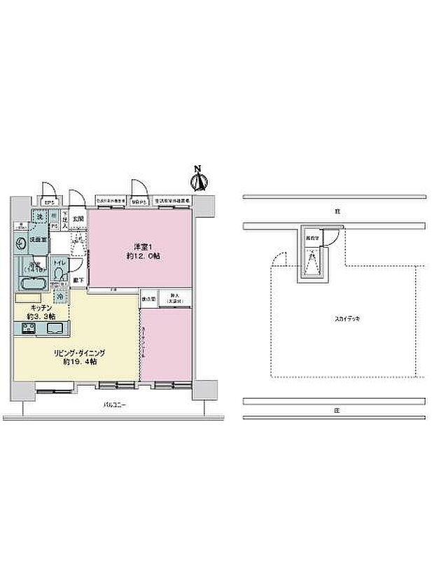 ライオンズステーションプラザ西葛西の間取り