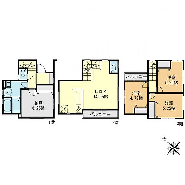 港南区野庭町　中古戸建て(3SLDK)の内観