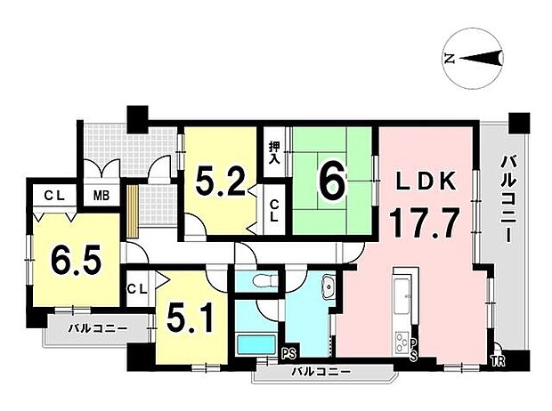 ロイヤルマンション各務原II(4LDK) 11階の内観