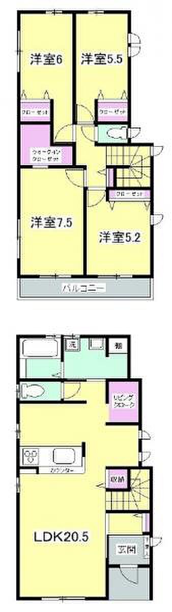 西勝山(4LDK)の内観