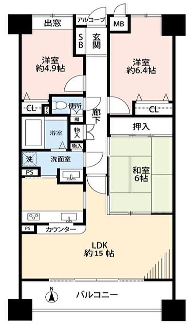 ステイツ吹田・パークステージの間取り