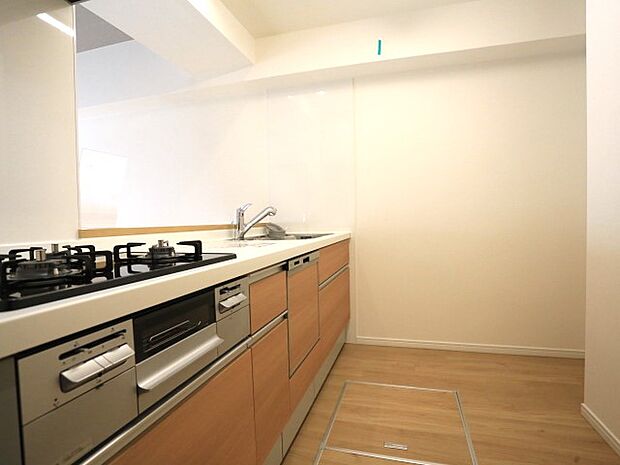 広々としたキッチンスペース。食洗機と浄水器が付き収納力のあるキッチンは料理が捗ります。