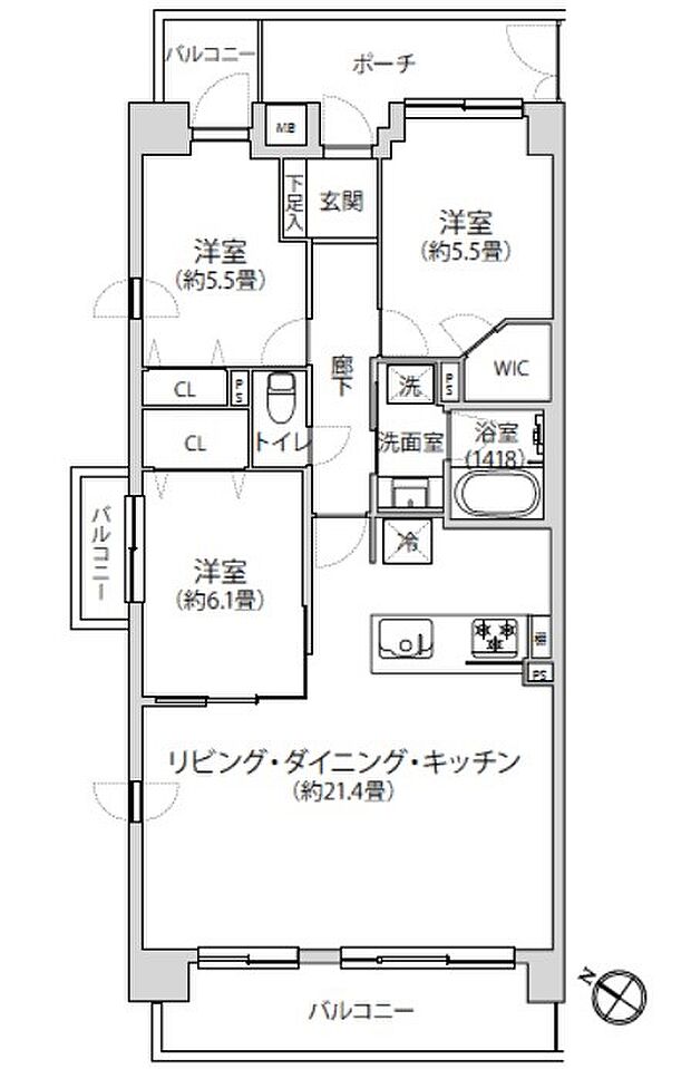 内装設備一新のフルリフォーム物件！眺望良好です！