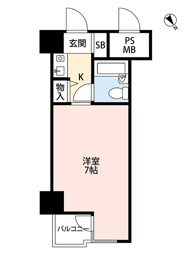 グレイス五反田(1K) 4階の間取り図