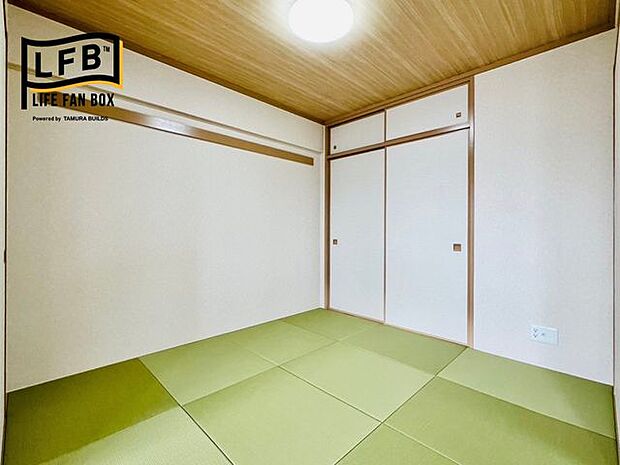琉球畳に新調しました！リビングとの繋がりを重視した和モダンな空間に仕上げております♪