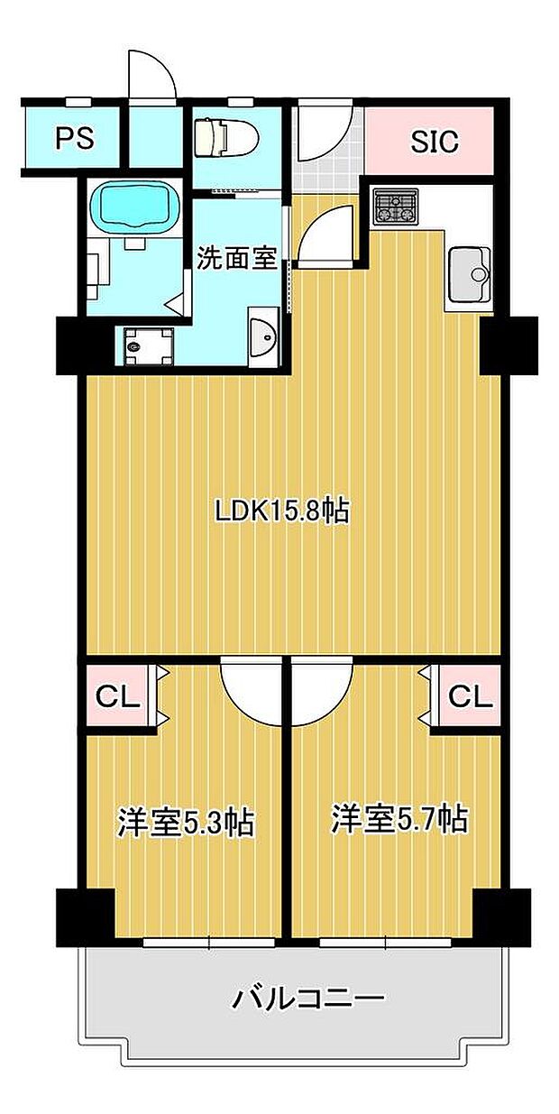 11階建て3階・2SLDK・専有面積57.94平米・価格1980万円・月々のローン5万円台から可能です。フルリフォーム完了済で綺麗！