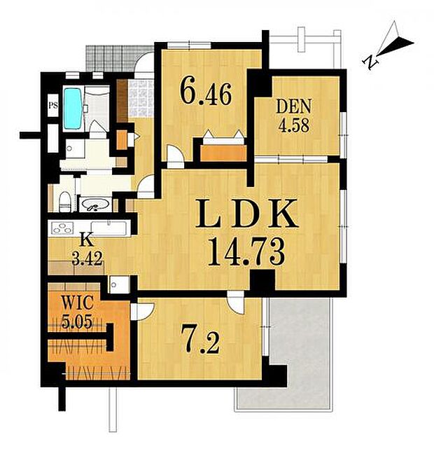 【layout】収納スペースが充実した間取り設計。リビングからお部屋への動線もコミュニケーションが考えられた間取りになっています。