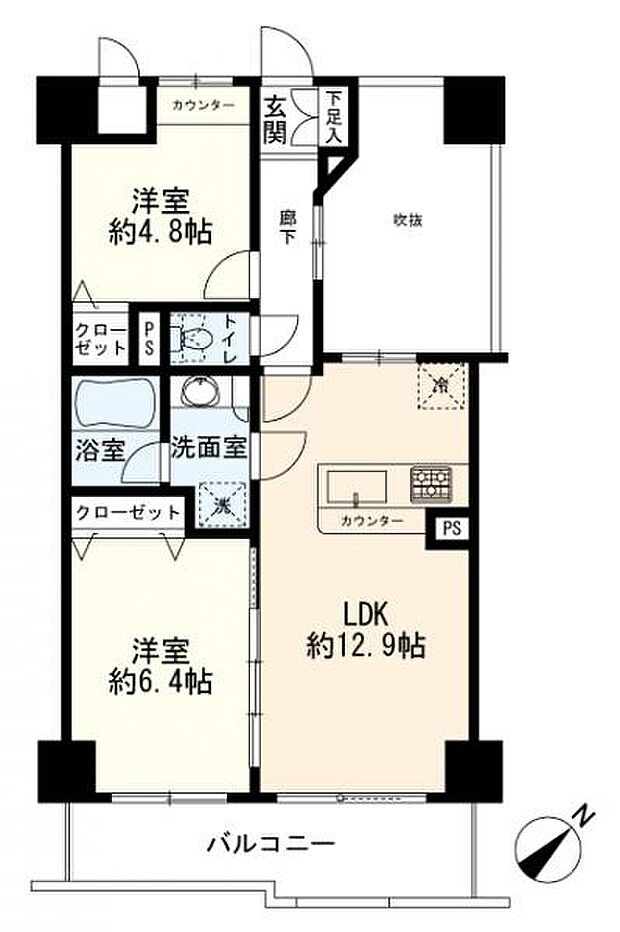 間取図　2LDK