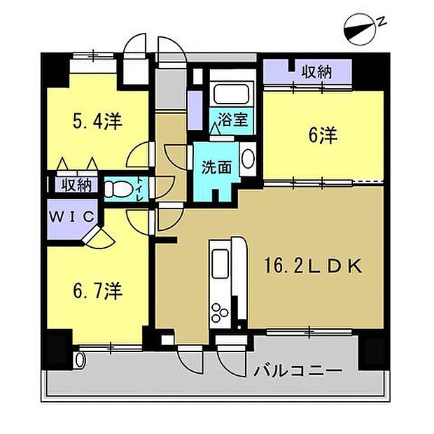 ローレルコート広本町(3LDK) 3階の間取り図