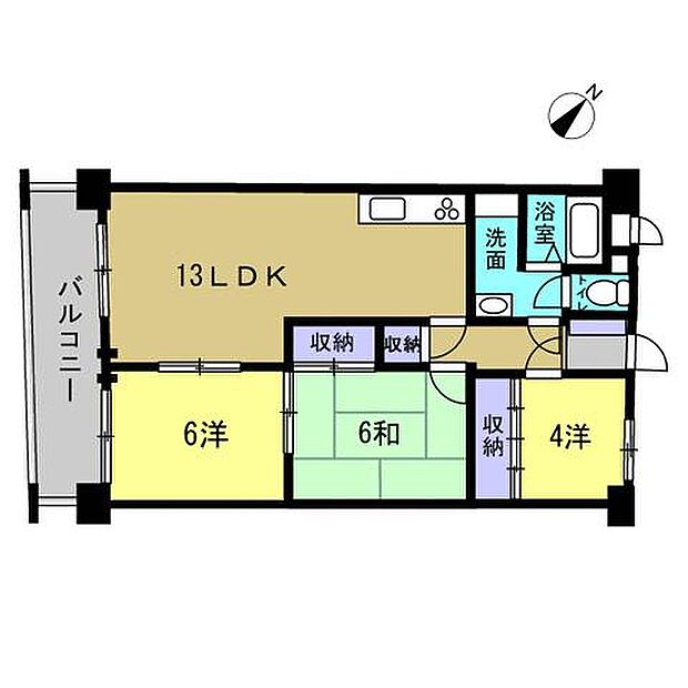 ミサワ・メゾン八本松(3LDK) 4階の内観