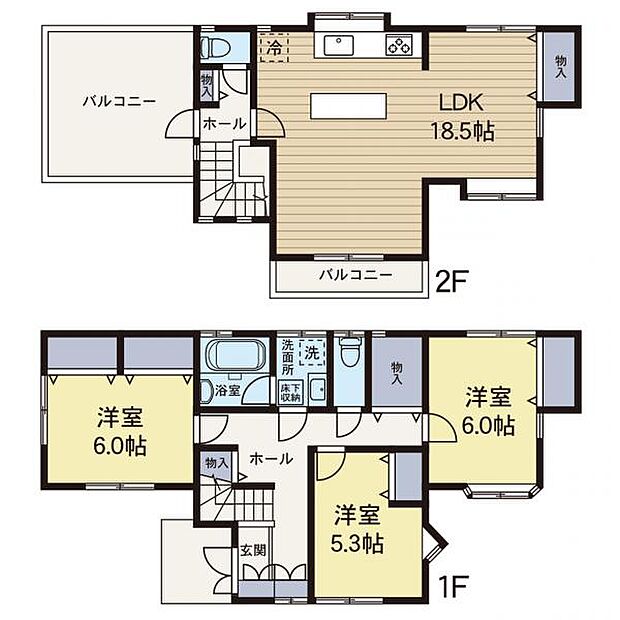 善行(藤沢市善行坂2丁目)(3LDK)の内観