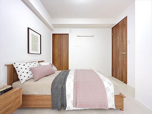 白を基調とした室内は、明るい住空間を造り出すだけでなく、清潔感をもたらしてくれます。(CG加工済み)